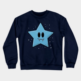 Blue Vampire Star Crewneck Sweatshirt